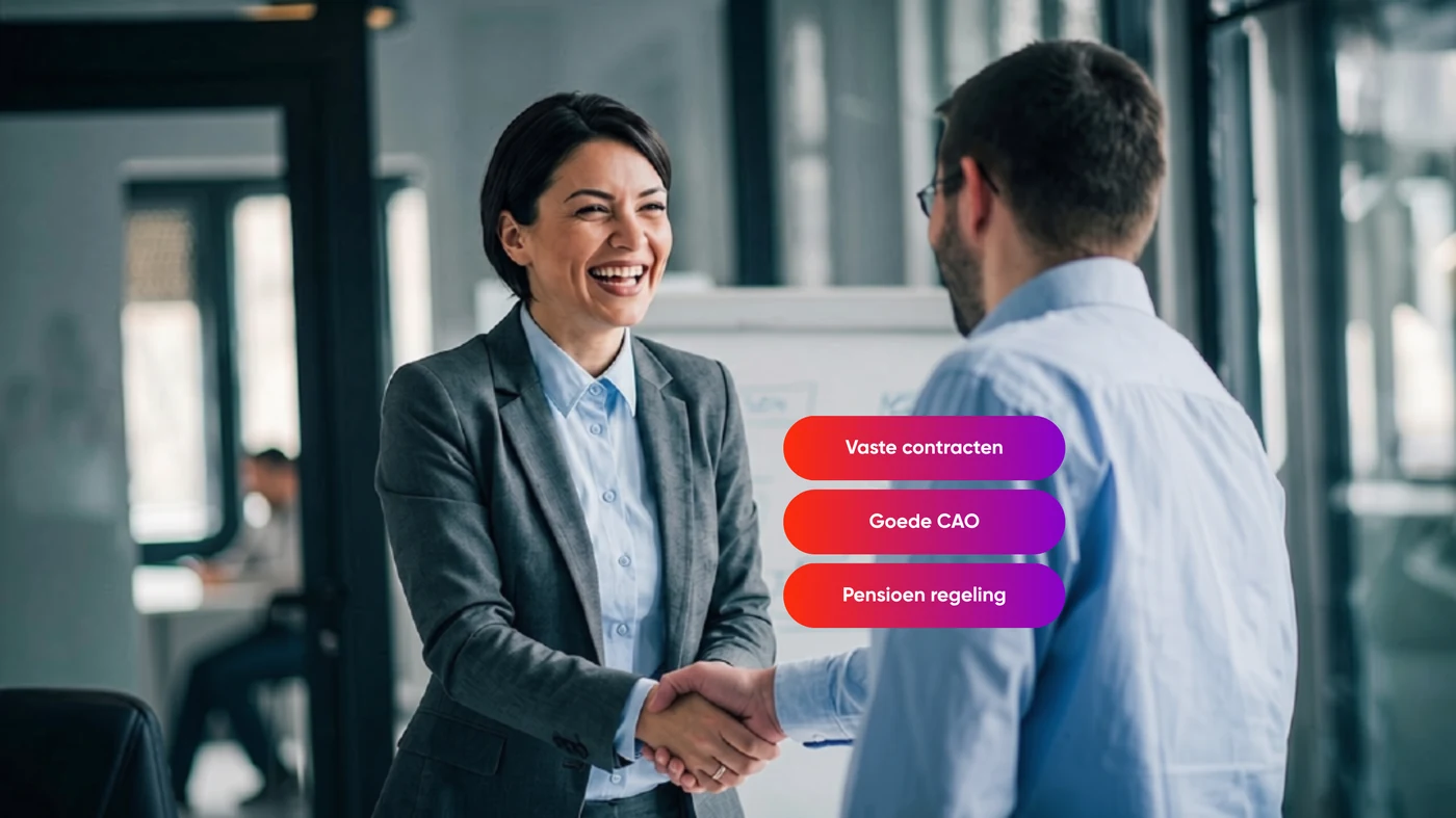 More job security,
more work happiness