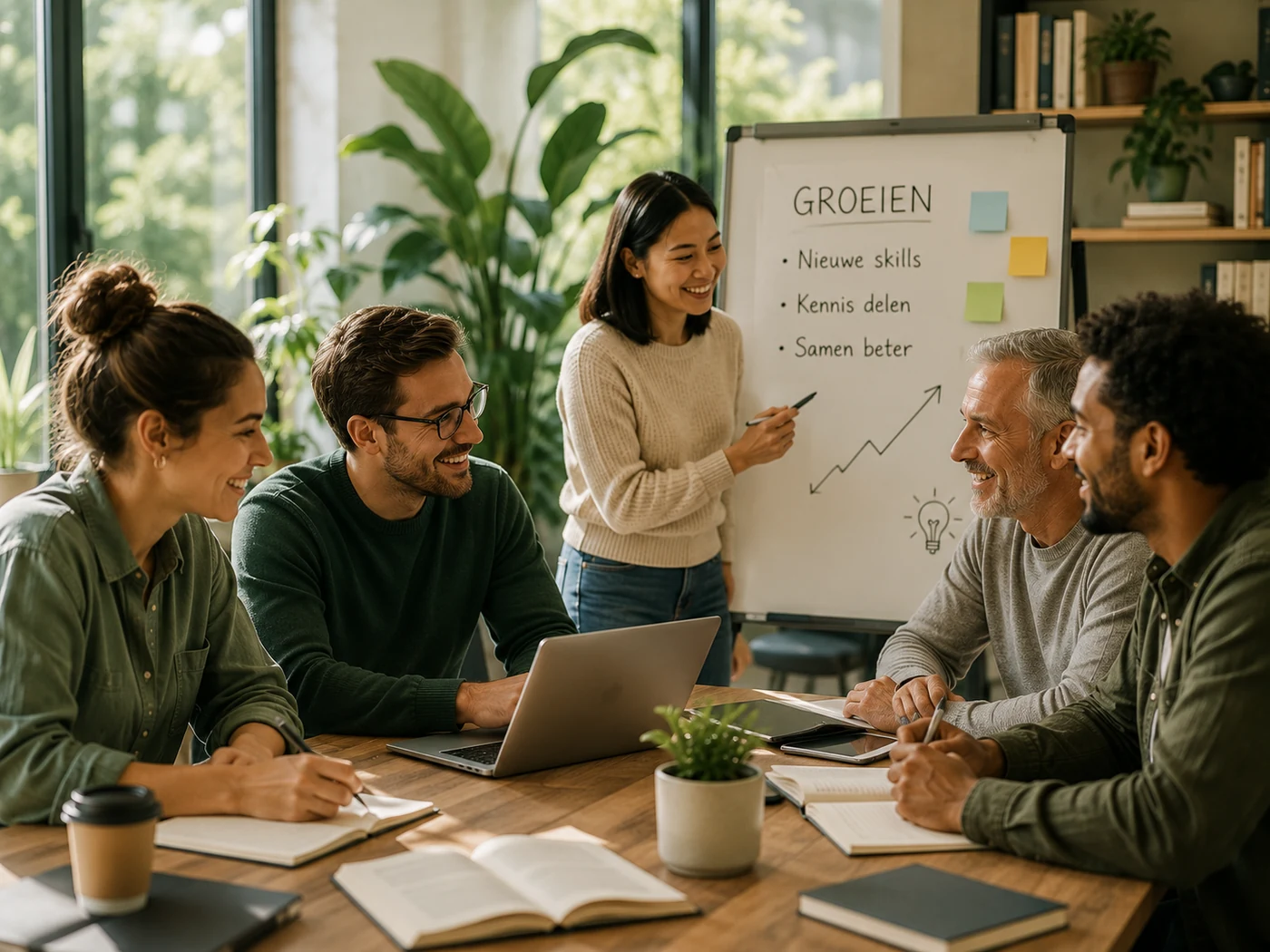 More learning,
more work happiness