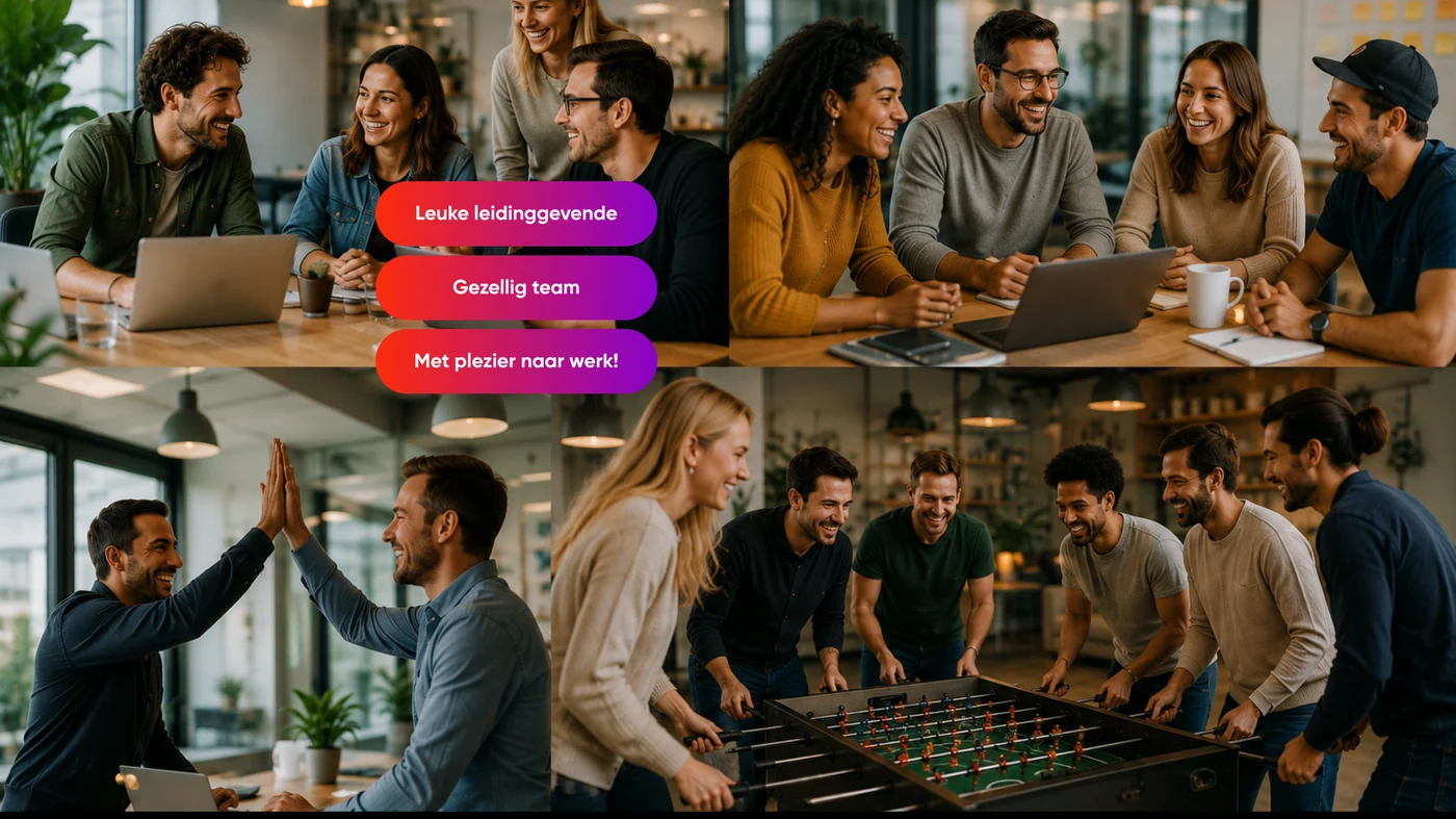 A better team vibe,
more work happiness